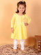 Vastramay SISHU Girl's Mustard Chikankari Kurta Leggings Set